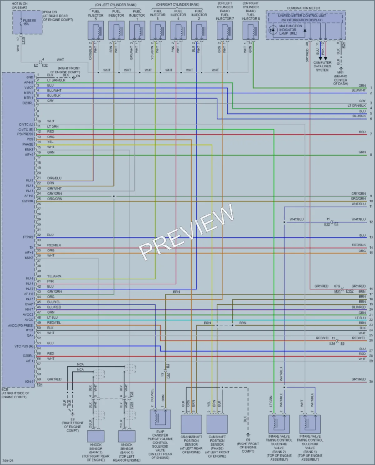 2013 Nissan Armada Engine Performance wiring diagram preview