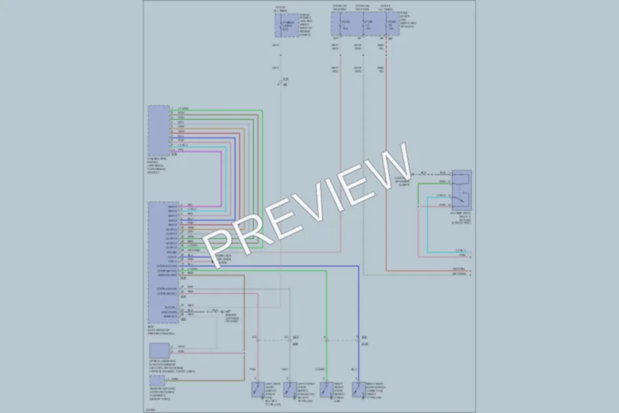 2013 Nissan Frontier Headlights wiring diagram preview