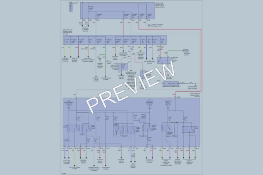 2013 Nissan Frontier Power Distribution wiring diagram preview
