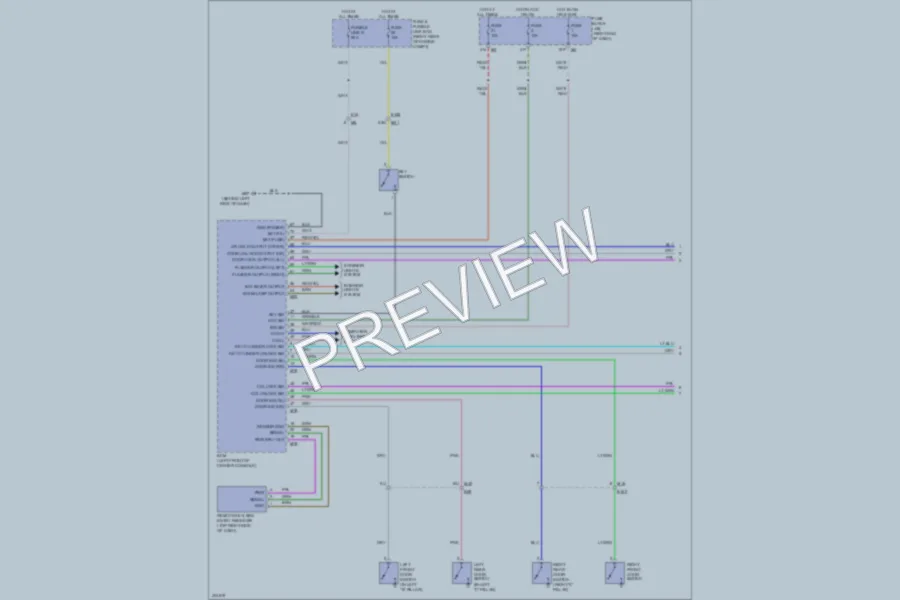 2013 Nissan Frontier Power Door Locks wiring diagram preview