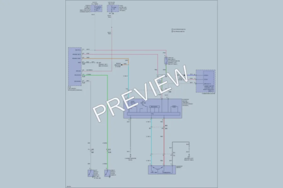 2013 Nissan Frontier Power Top Sunroof wiring diagram preview