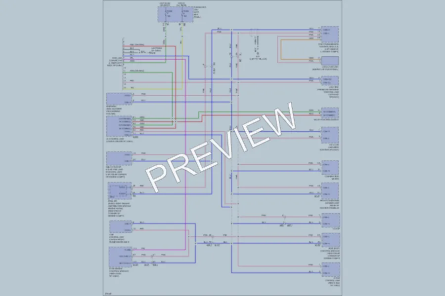 2013 Nissan GTR Computer Data Lines wiring diagram preview