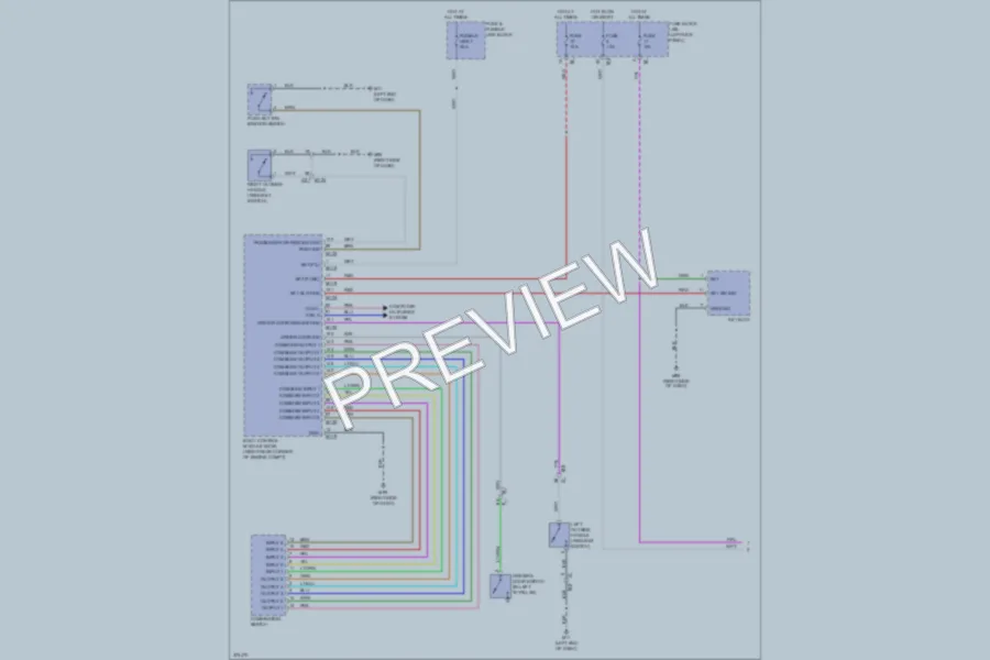 2013 Nissan GTR Headlights wiring diagram preview