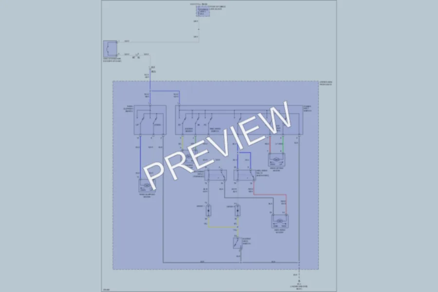 2013 Nissan GTR Power Seats wiring diagram preview