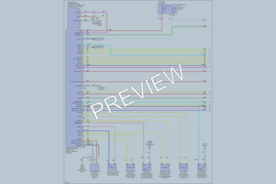 2013 Nissan GTR Supplemental Restraints wiring diagram preview