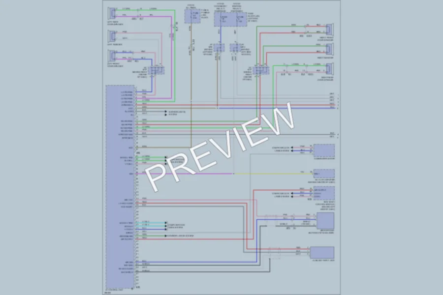 2013 Nissan LEAF Navigation wiring diagram preview