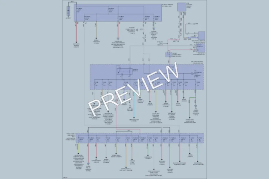2013 Nissan LEAF Power Distribution wiring diagram preview