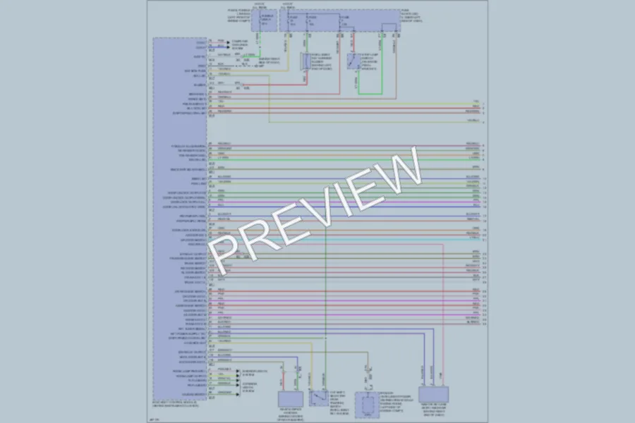 2013 Nissan Maxima Power Door Locks wiring diagram preview