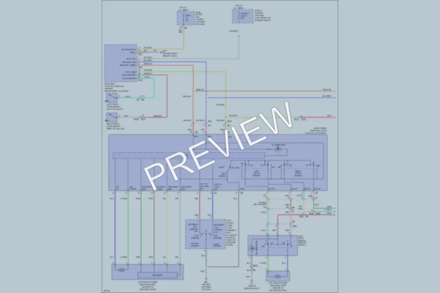 2013 Nissan Maxima Power Windows wiring diagram preview