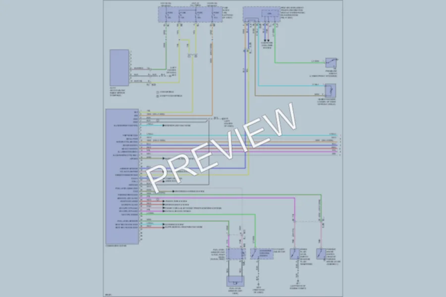 2013 Nissan Murano Instrument Cluster wiring diagram preview