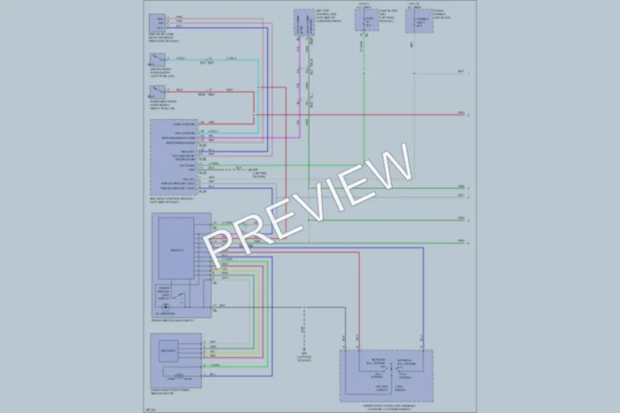 2013 Nissan Murano Power Windows wiring diagram preview