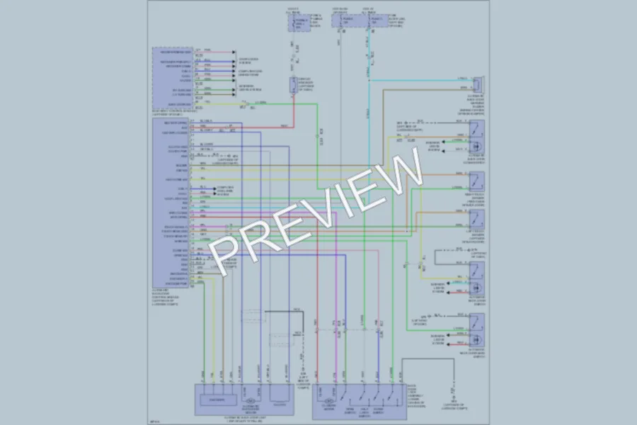2013 Nissan Murano Trunk Tailgate Fuel Door wiring diagram preview