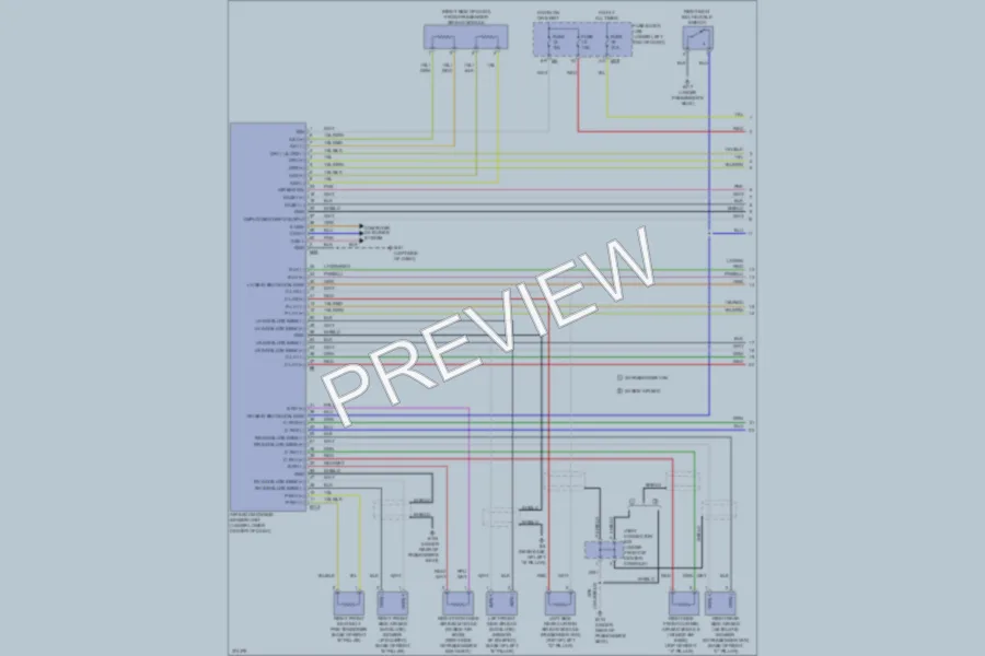 2013 Nissan NV1500 Supplemental Restraints wiring diagram preview