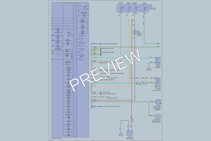 2013 Nissan NV3500HD Instrument Cluster wiring diagram preview
