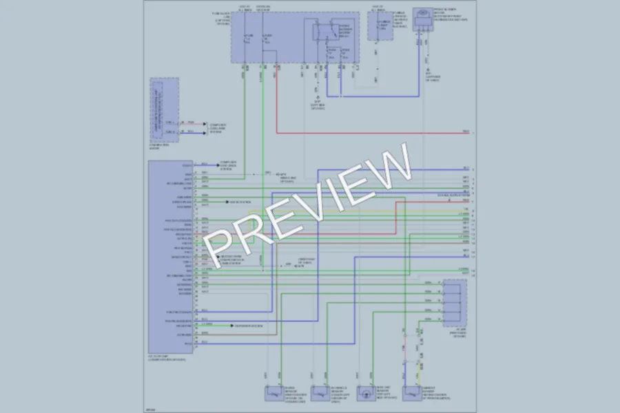 2013 Nissan Pathfinder Air Conditioning wiring diagram preview