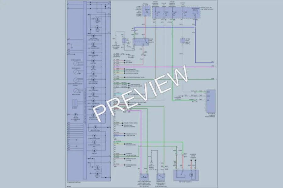 2013 Nissan Pathfinder Instrument Cluster wiring diagram preview