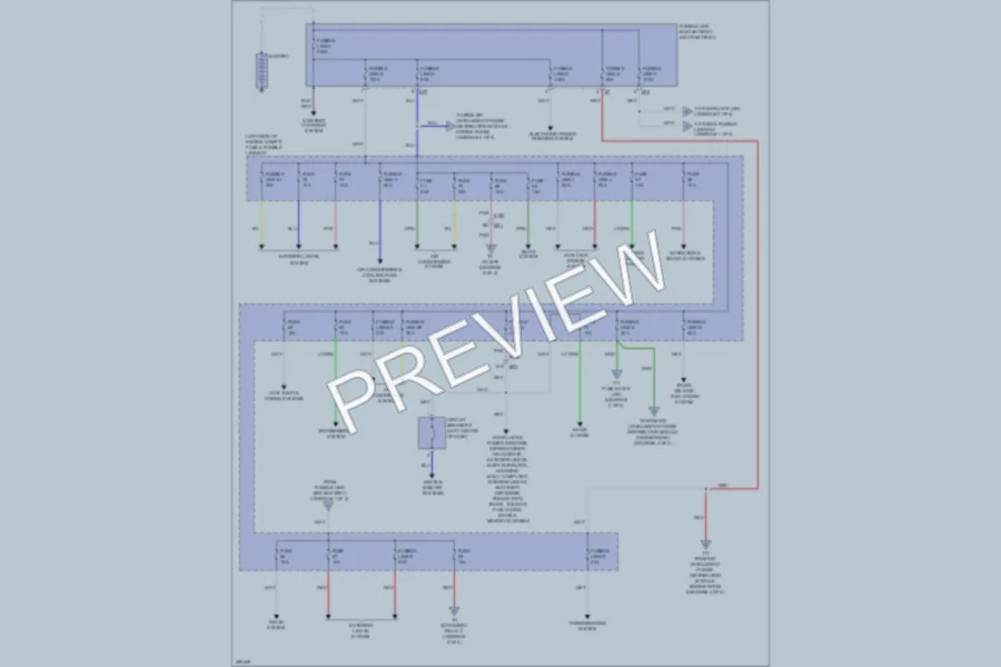2013 Nissan Pathfinder Power Distribution wiring diagram preview