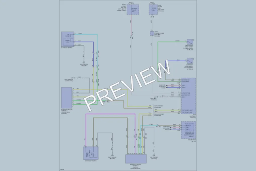 2013 Nissan Pathfinder Power Top Sunroof wiring diagram preview