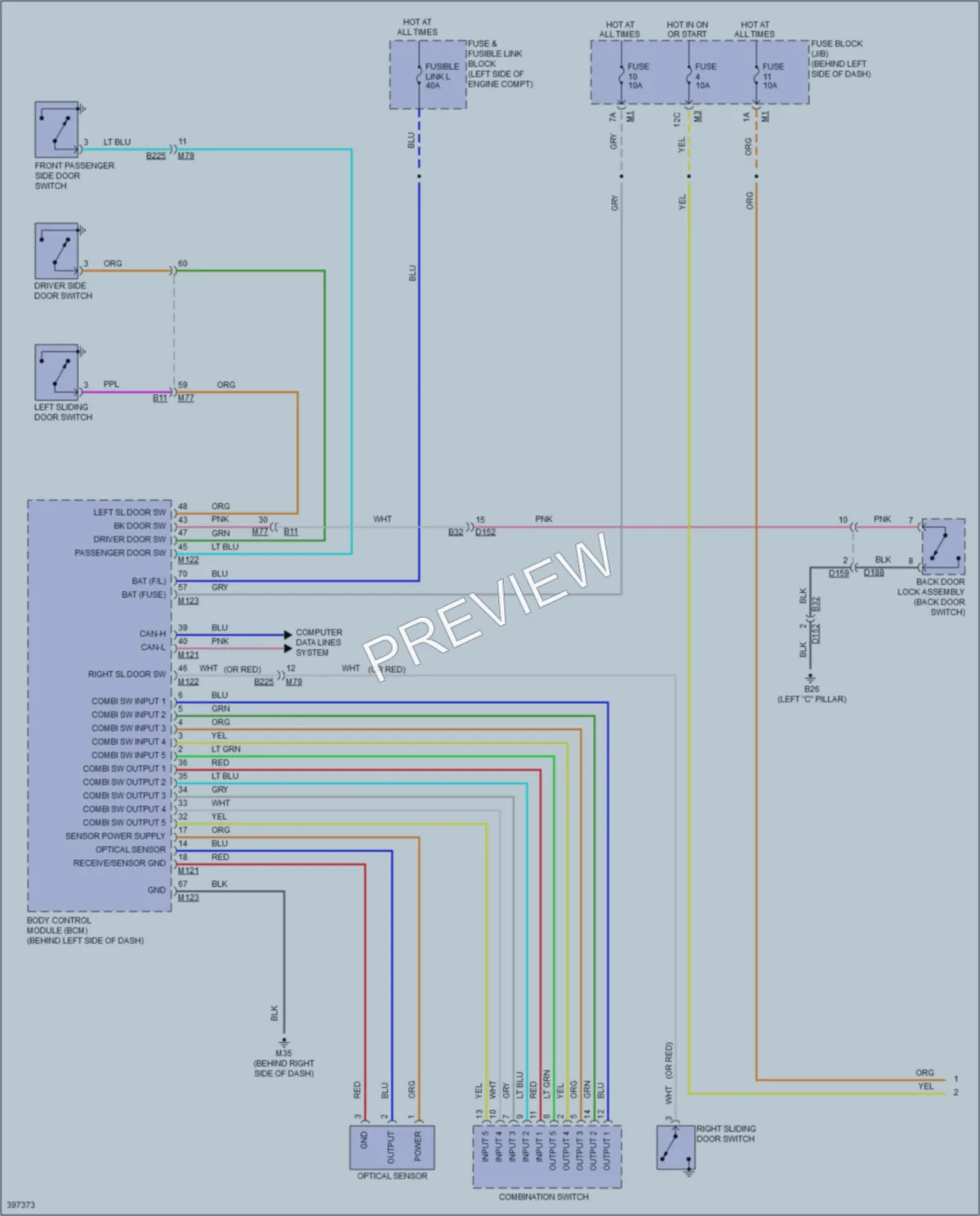 2013 Nissan Quest Headlights wiring diagram preview