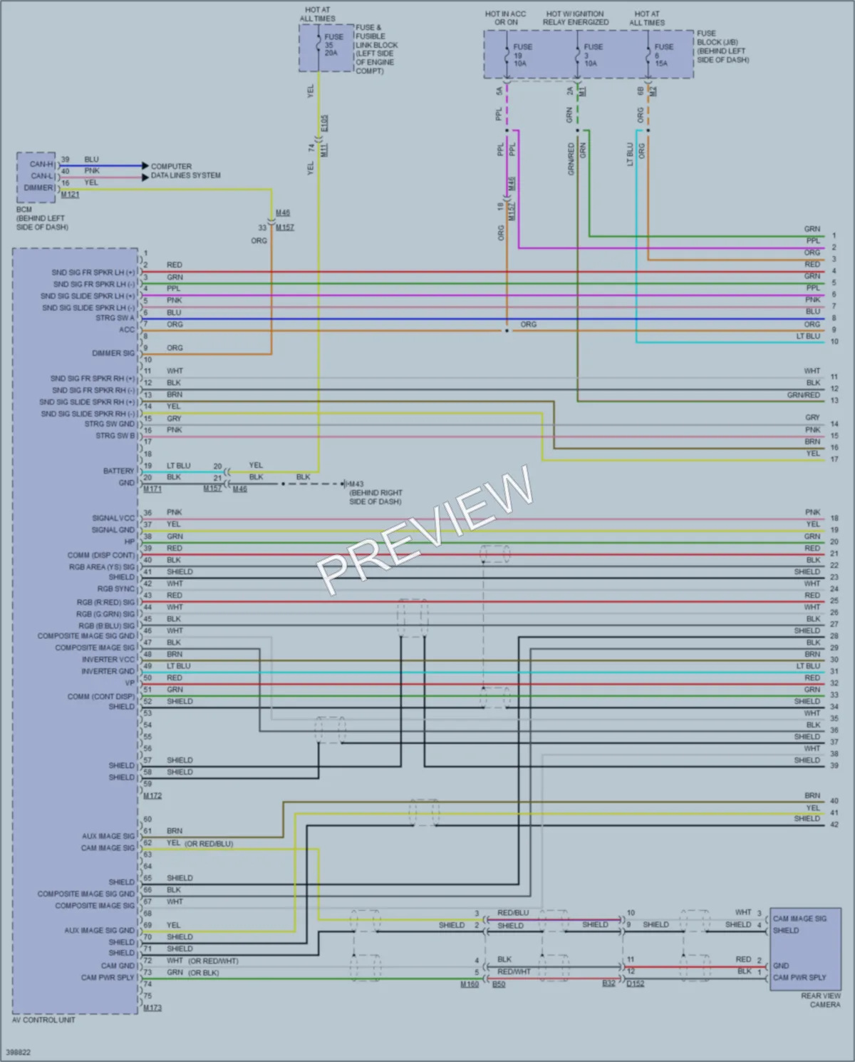 2013 Nissan Quest Radio wiring diagram preview