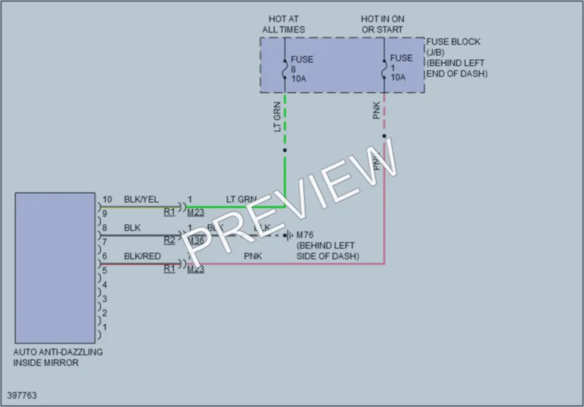 2013 Nissan Rogue Power Mirrors wiring diagram preview