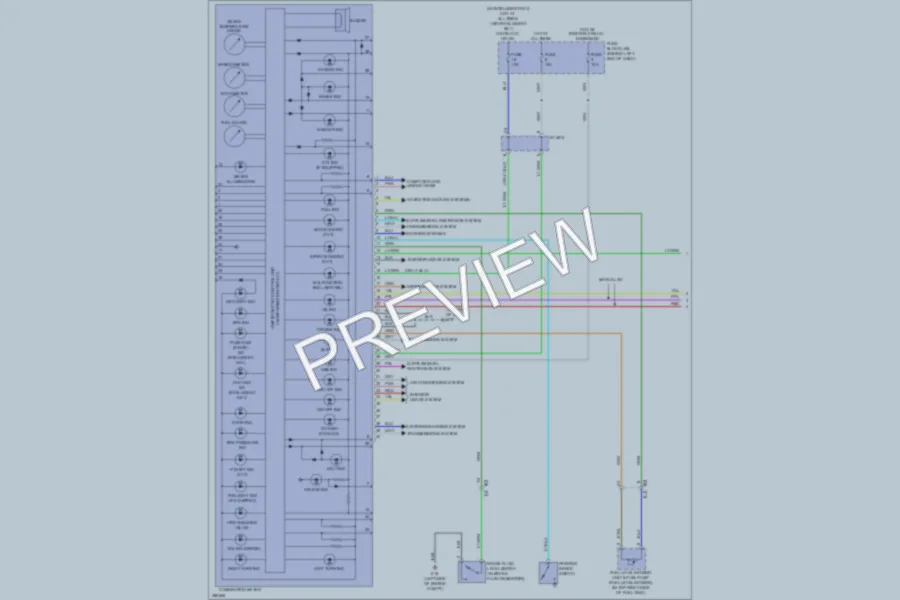 2013 Nissan Sentra Instrument Cluster wiring diagram preview
