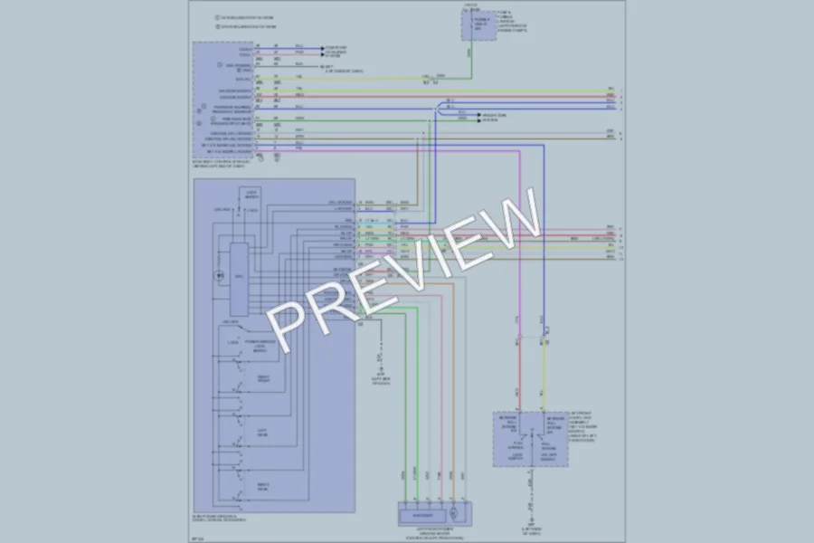 2013 Nissan Sentra Power Windows wiring diagram preview