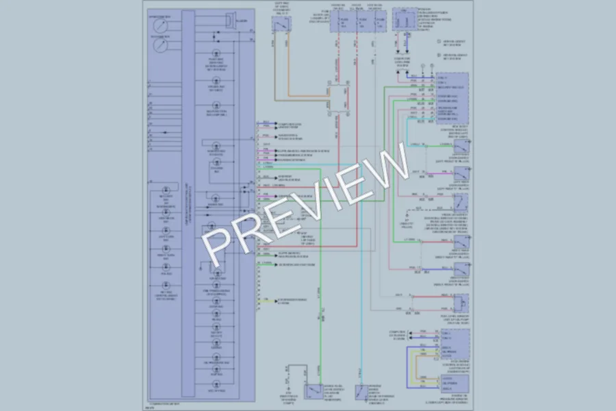 2013 Nissan Versa Instrument Cluster wiring diagram preview