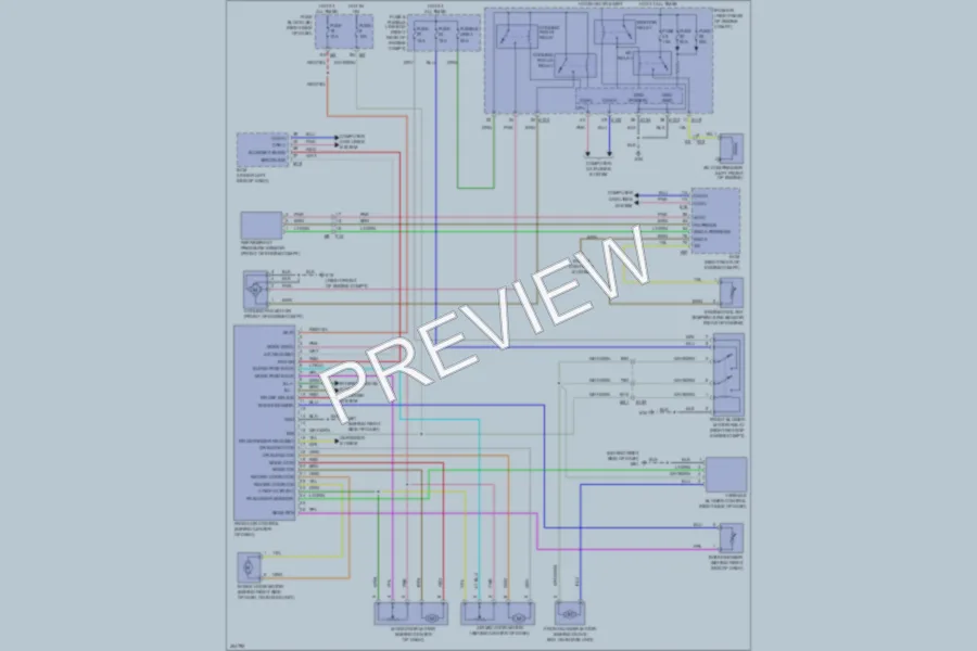 2013 Nissan Xterra Air Conditioning wiring diagram preview