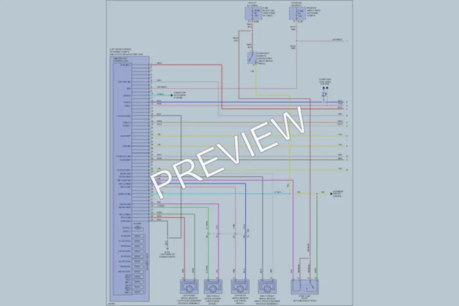 2013 Nissan Xterra Anti Lock Brakes wiring diagram preview