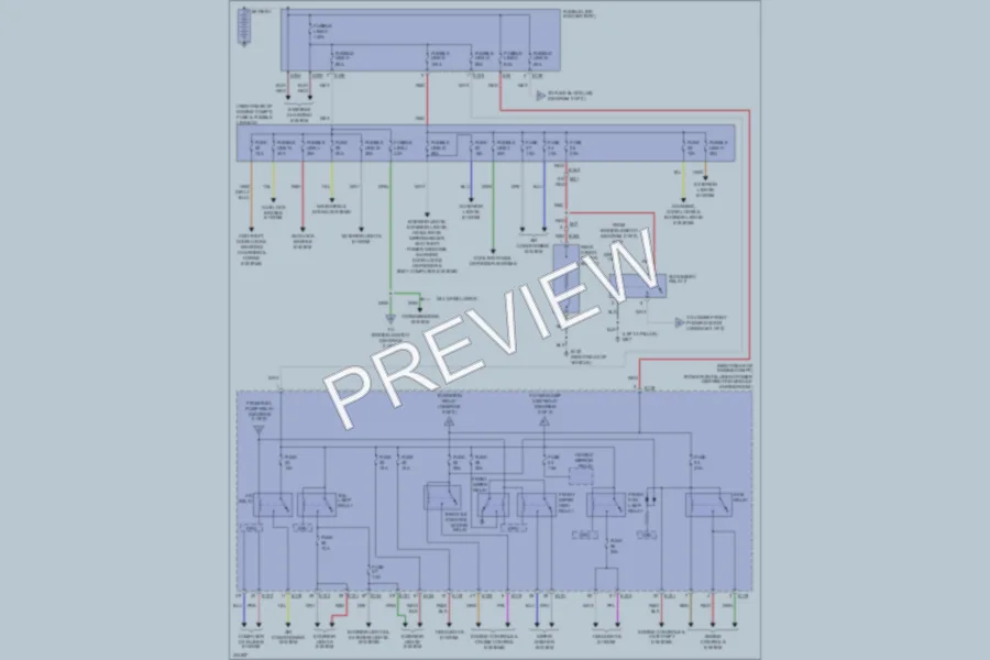 2013 Nissan Xterra Power Distribution wiring diagram preview