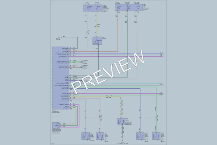 2013 Nissan Xterra Power Door Locks wiring diagram preview