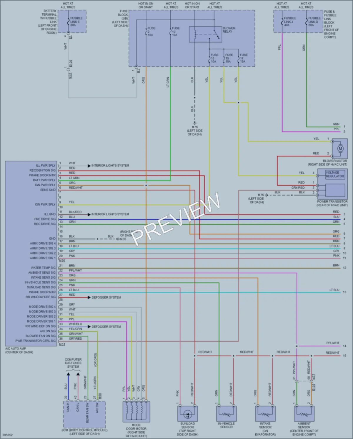 2013 Nissan cube Air Conditioning wiring diagram preview