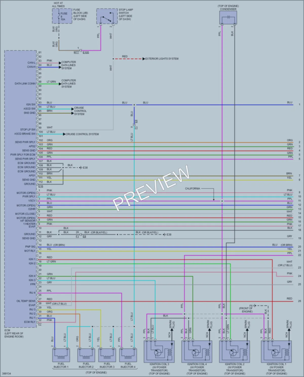 2013 Nissan cube Engine Performance wiring diagram preview