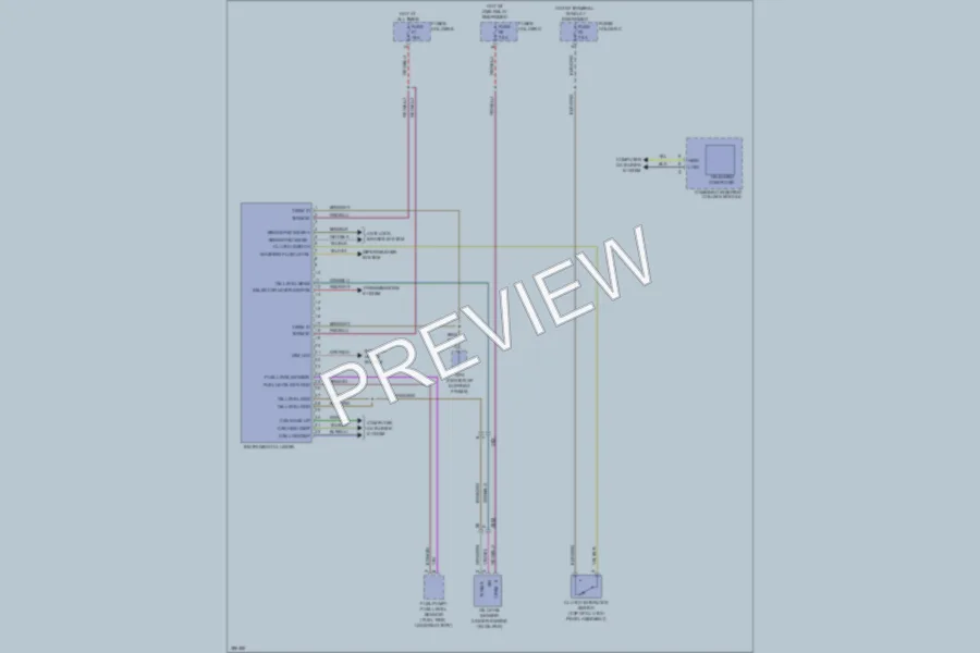 2013 Porsche 911 Instrument Cluster wiring diagram preview