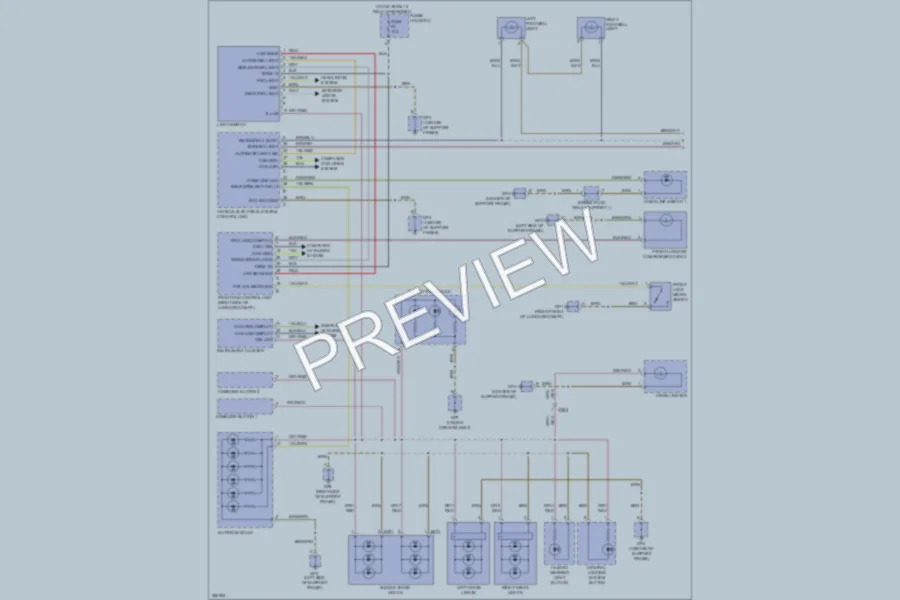 2013 Porsche 911 Interior Lights wiring diagram preview