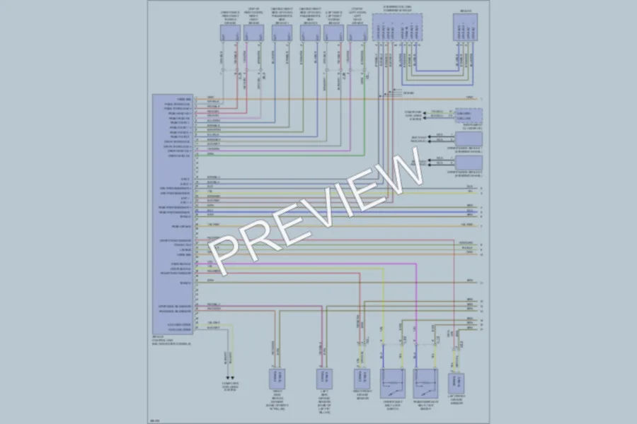 2013 Porsche 911 Supplemental Restraints wiring diagram preview