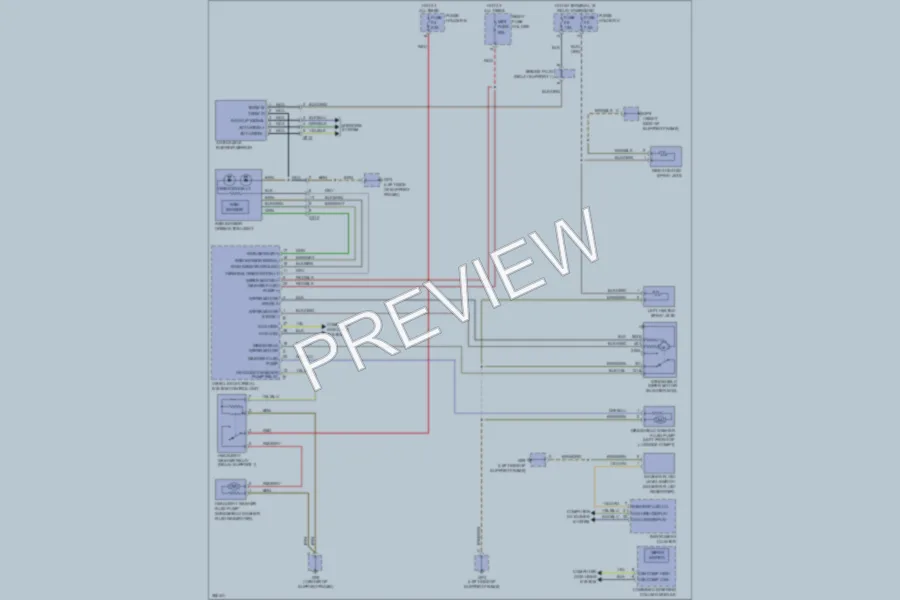 2013 Porsche 911 Wiper Washer wiring diagram preview