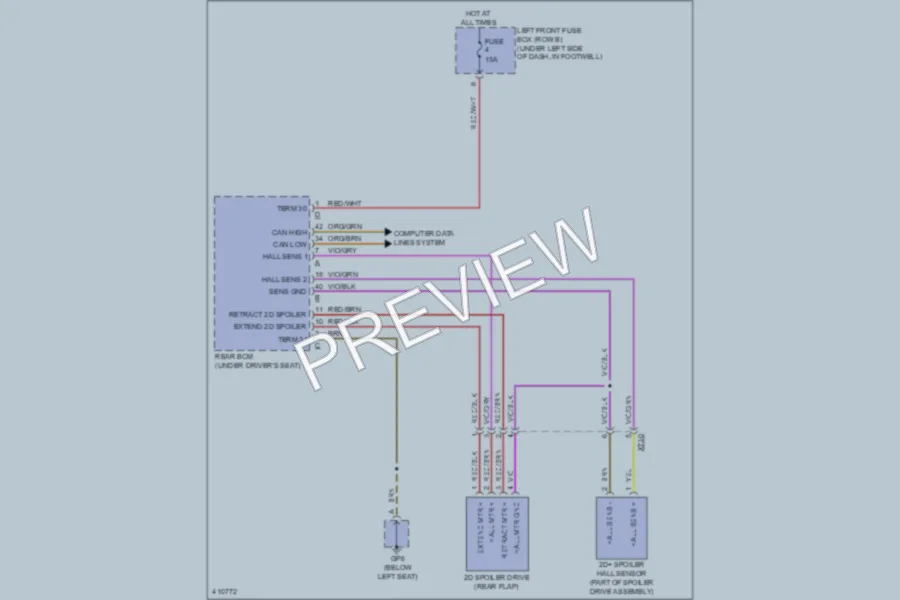 2013 Porsche Boxster Active Bodyworks wiring diagram preview