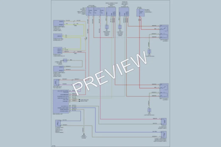 2013 Porsche Boxster Cooling Fan wiring diagram preview