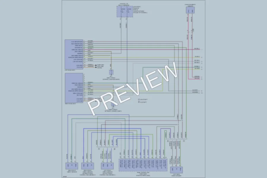 2013 Porsche Boxster Headlights wiring diagram preview