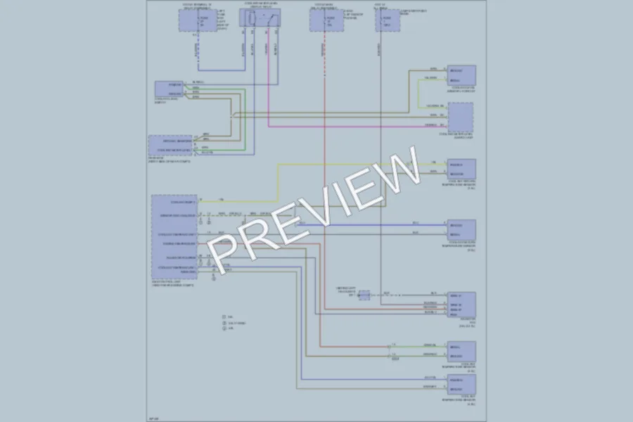 2013 Porsche Cayenne Cooling Fan wiring diagram preview