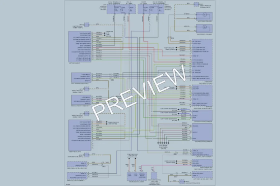2013 Porsche CayenneHybrid Headlights wiring diagram preview