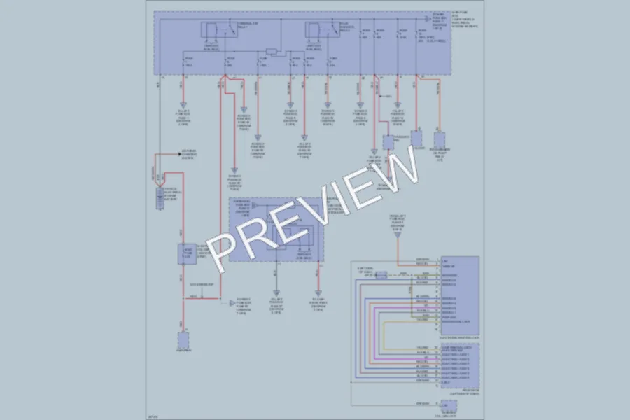 2013 Porsche CayenneHybrid Power Distribution wiring diagram preview