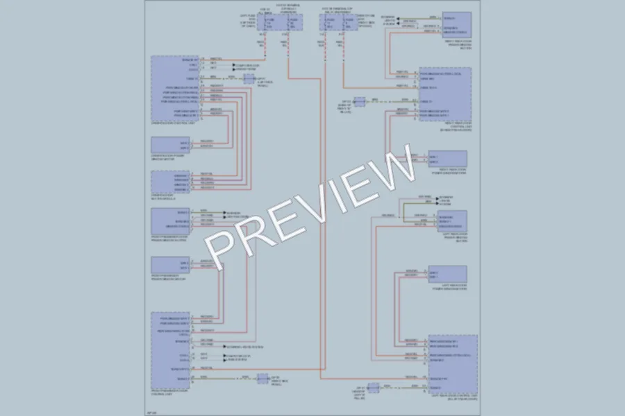 2013 Porsche CayenneHybrid Power Windows wiring diagram preview