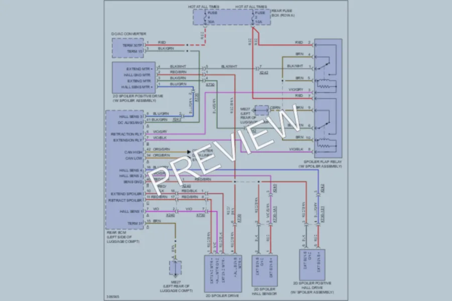 2013 Porsche Panamera Active Bodyworks wiring diagram preview