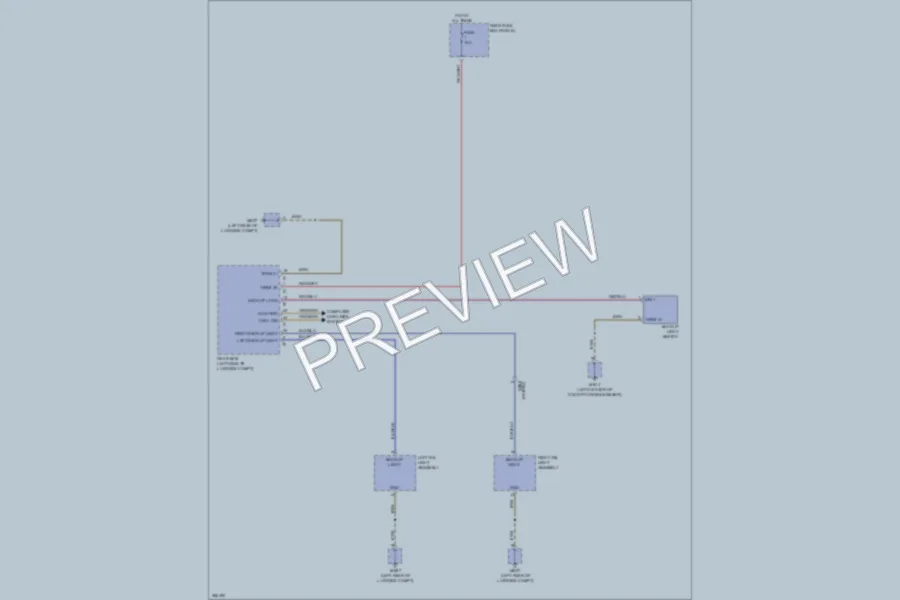 2013 Porsche Panamera Exterior Lights wiring diagram preview