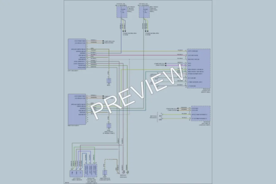 2013 Porsche Panamera Headlights wiring diagram preview