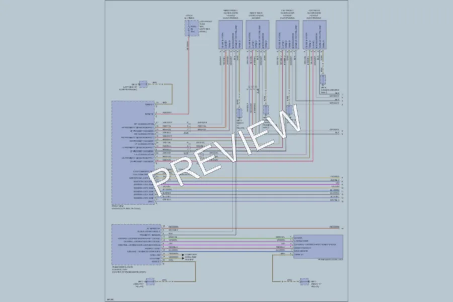 2013 Porsche Panamera Power Door Locks wiring diagram preview