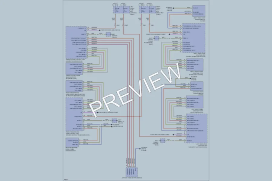 2013 Porsche Panamera Power Windows wiring diagram preview